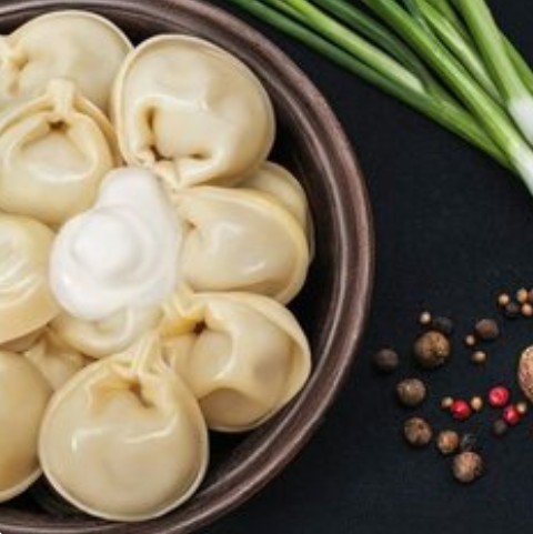 Домашние пельмени курица