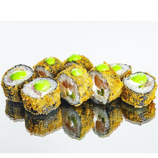 Теплый ролл с морским окунем