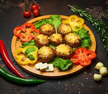 Грибы, запеченные с сыром