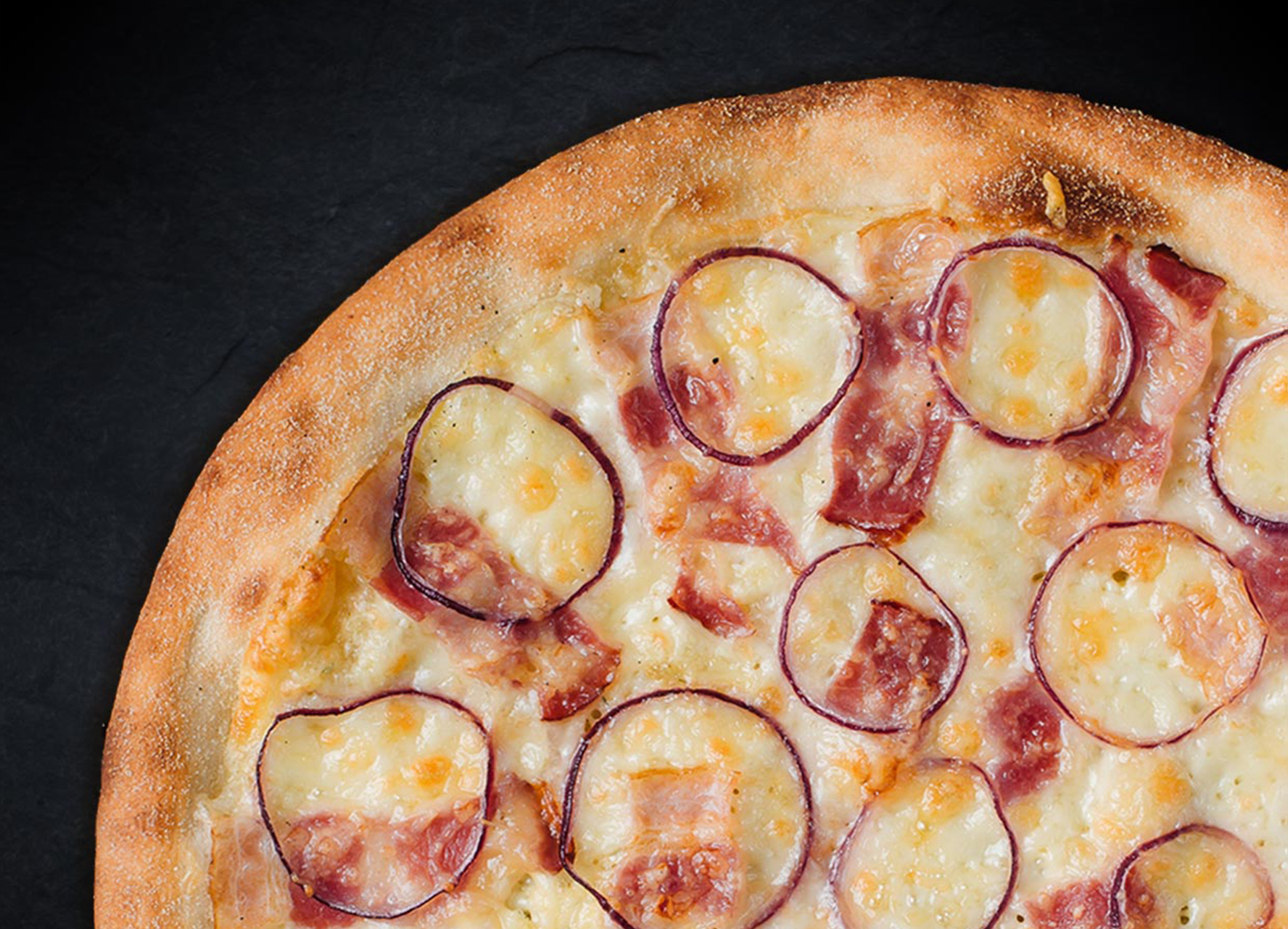 Карбонара 40 см (тонкое тесто)