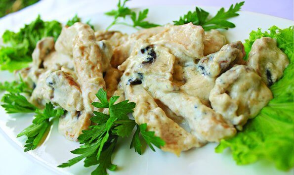 Фрикасе из куриного филе