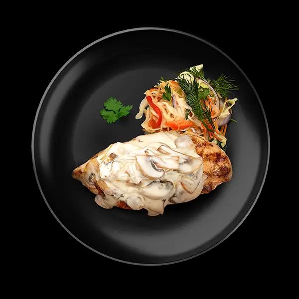 Стейк из курицы в грибном соусе (без гарнира)