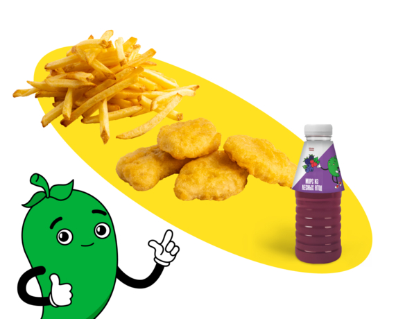 Cет Кидс С Наггетcами И Картофелем