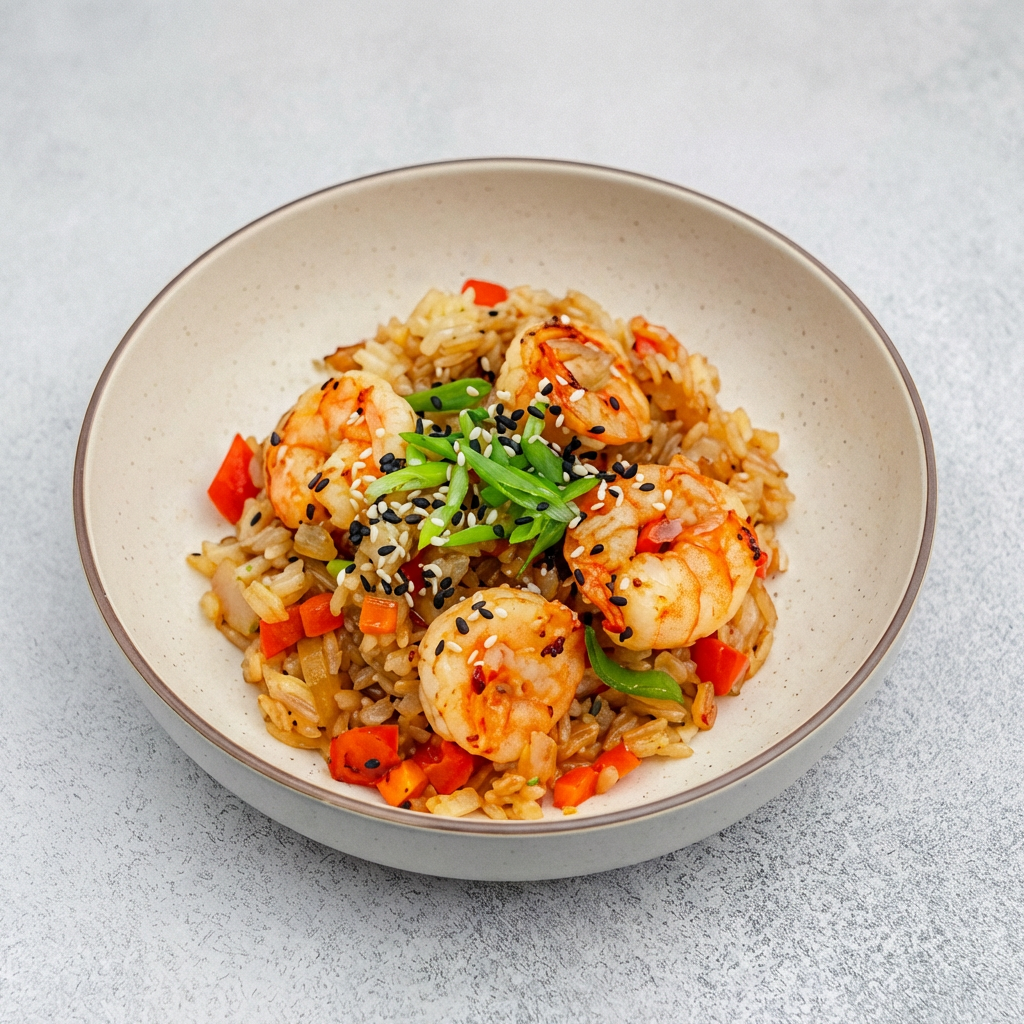 Рис с креветками
