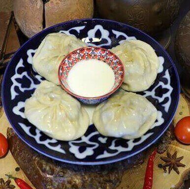 Манты с говядиной на пару