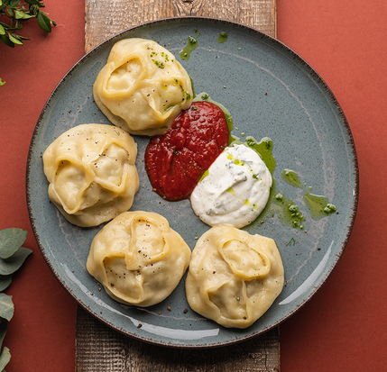 Манты с говядиной