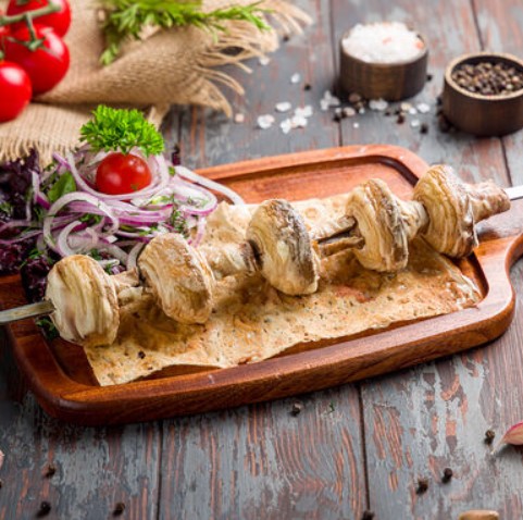 Шашлык из шампиньонов