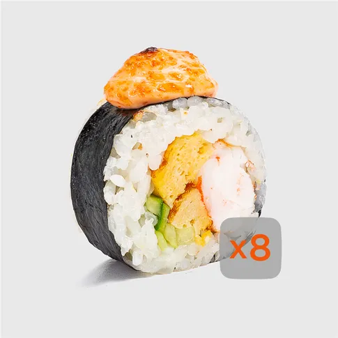 Запеченный острый с креветками