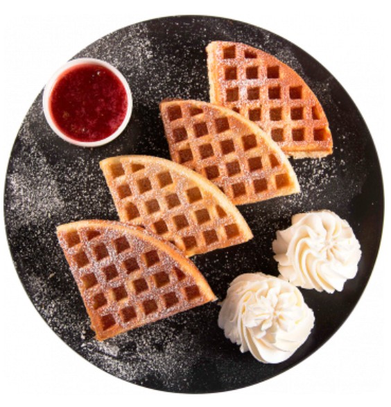 Вафля с яблочным вареньем