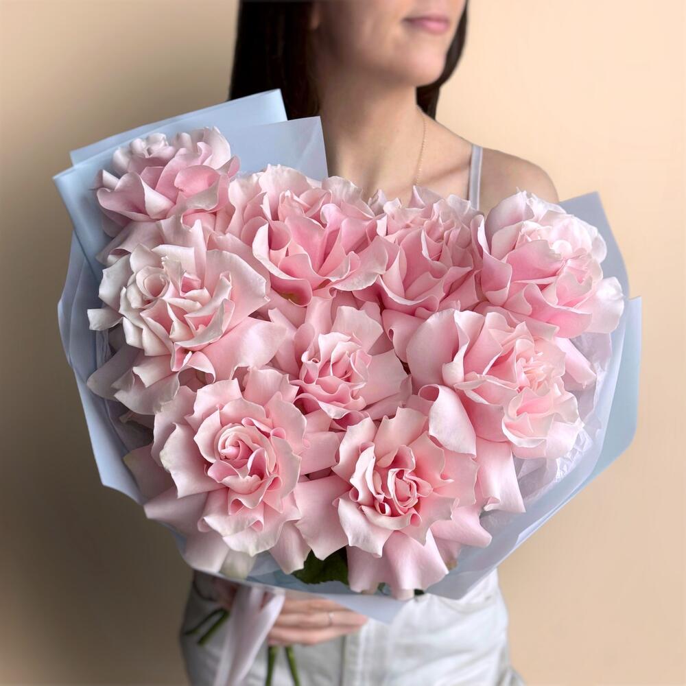 Нежный букет французские розы пастельные