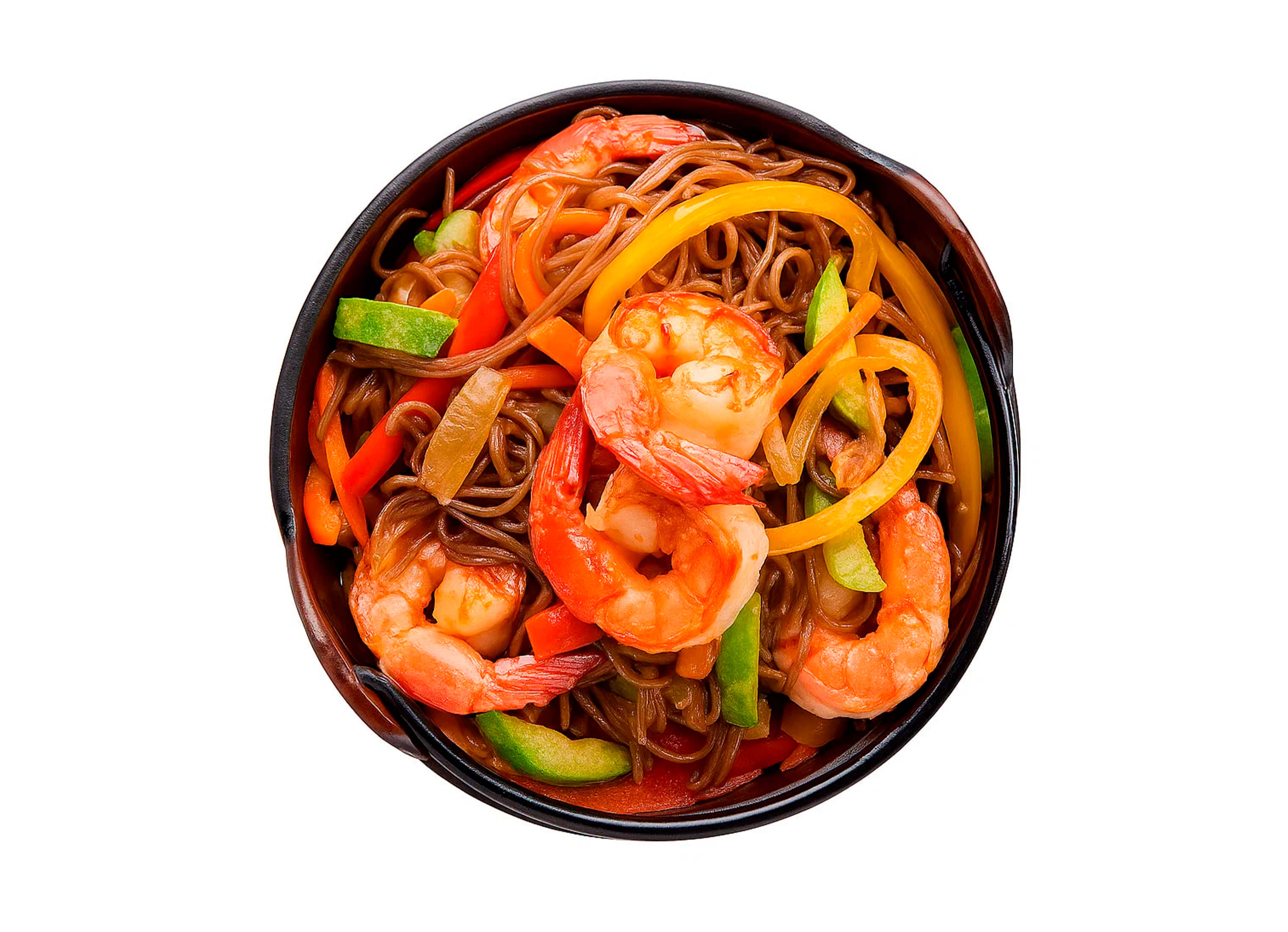 Удон с креветками