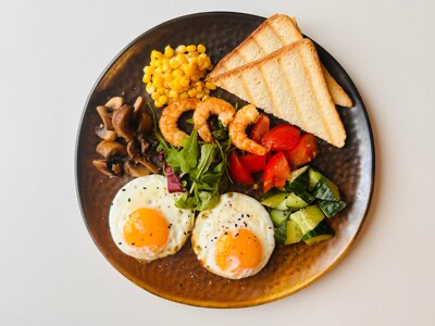 Завтрак с креветками