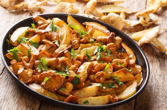 Картофель Фри с Лесными Грибами
