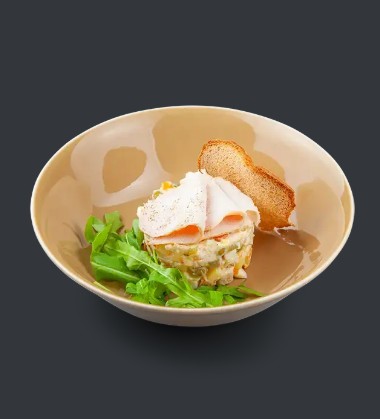 Салат Оливье с курицей