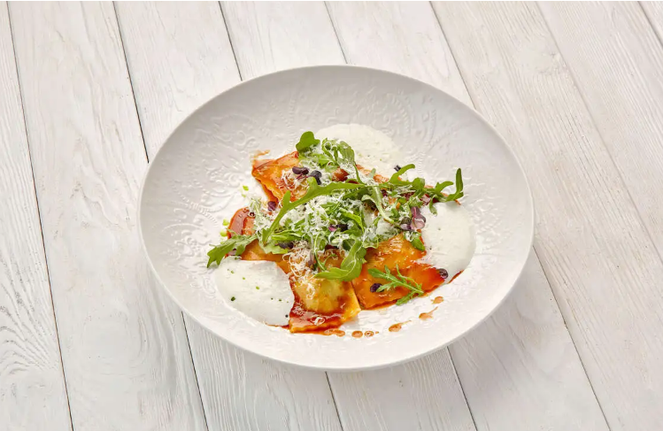 Равиоли с мраморной говядиной