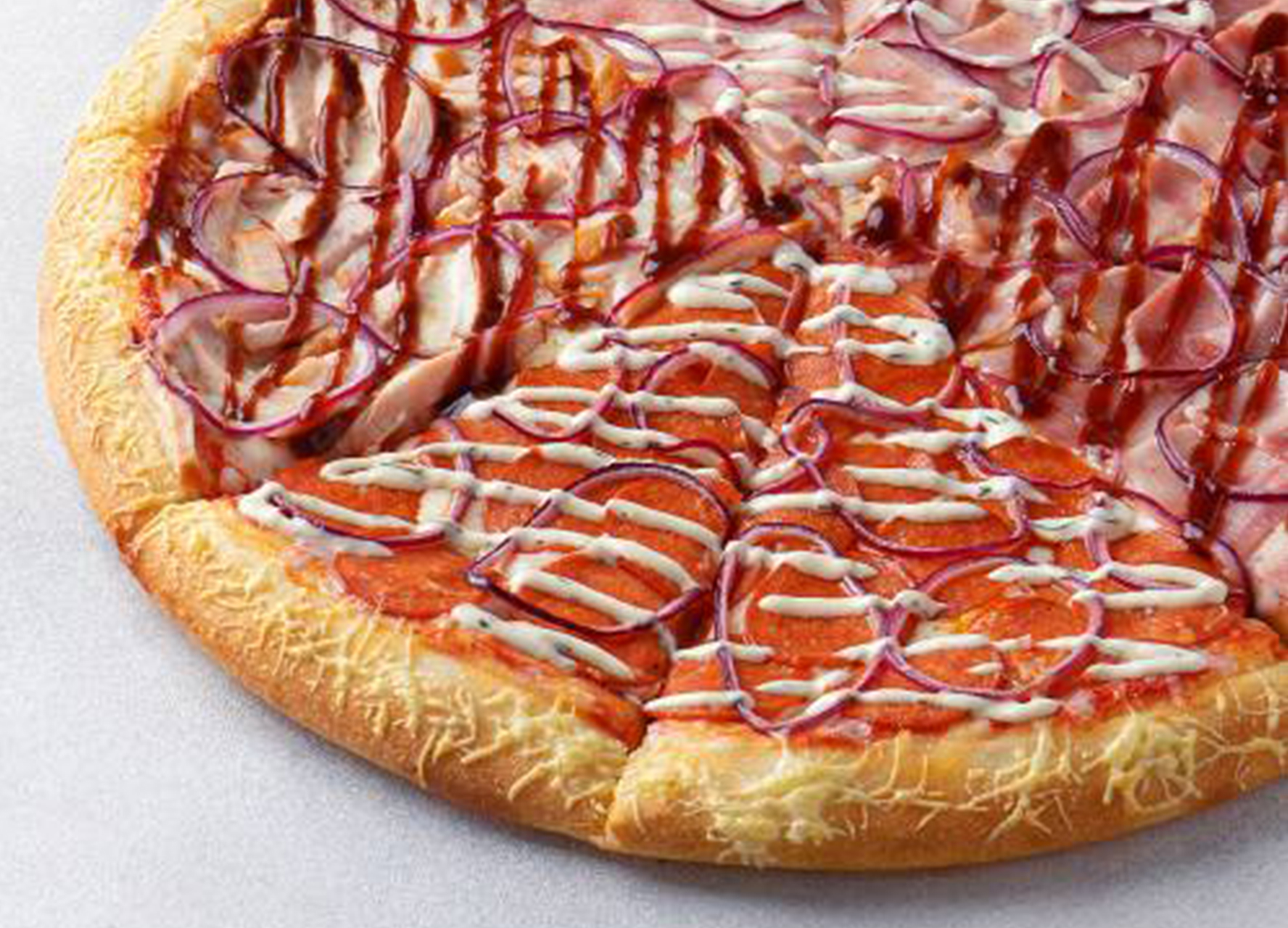 Пицца Четыре сезона 40 см на толстом с сыром