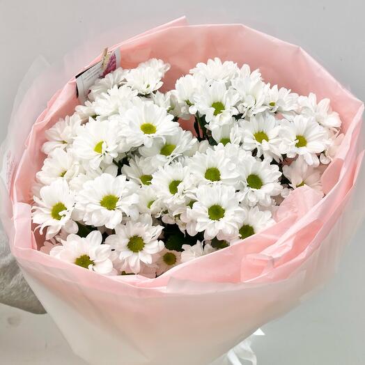 Букет «Ромашковое поле» из ромашковидных хризантем