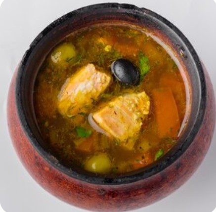 Киндзмари в горшочке