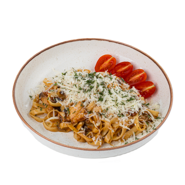 Сливочная лапша с курицей