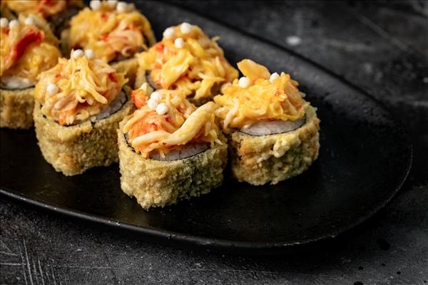 Жареный ролл с Крабом