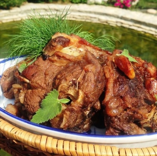 Баранина на мангале