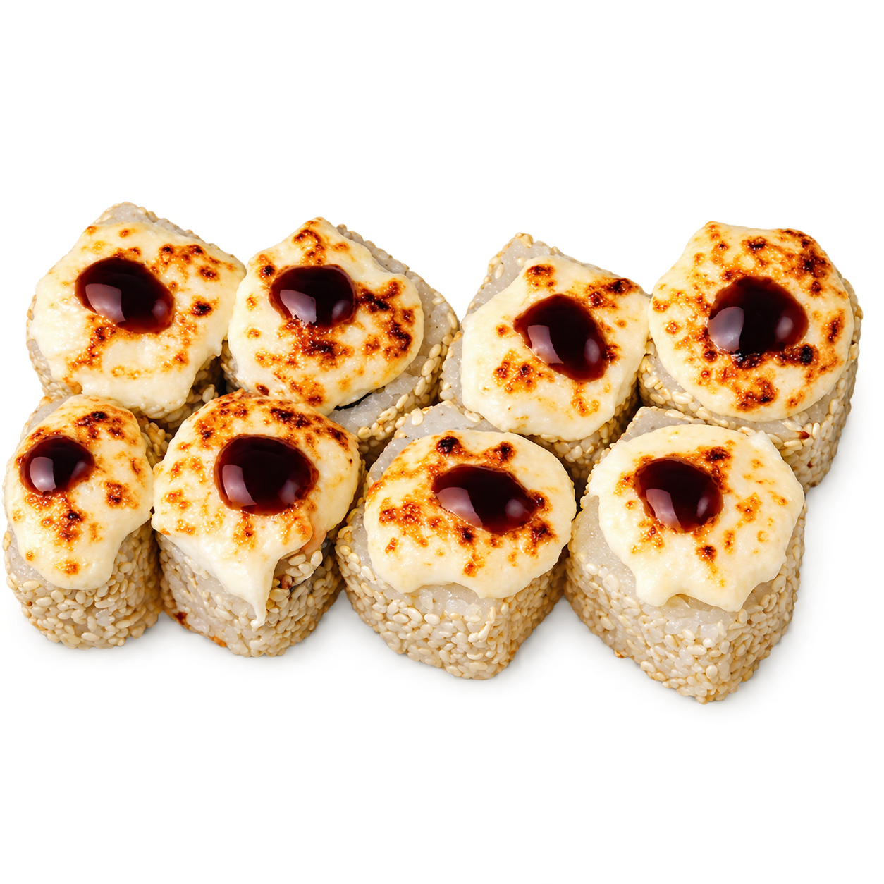 Запеченный с копченой курочкой