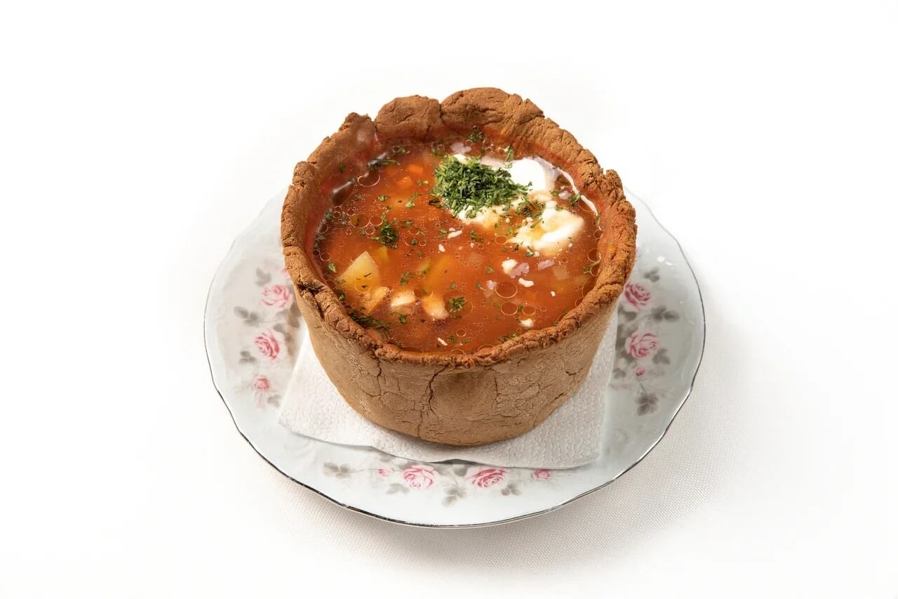 Рассольник с копченой курицей