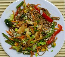 Соба Терияки с курицей