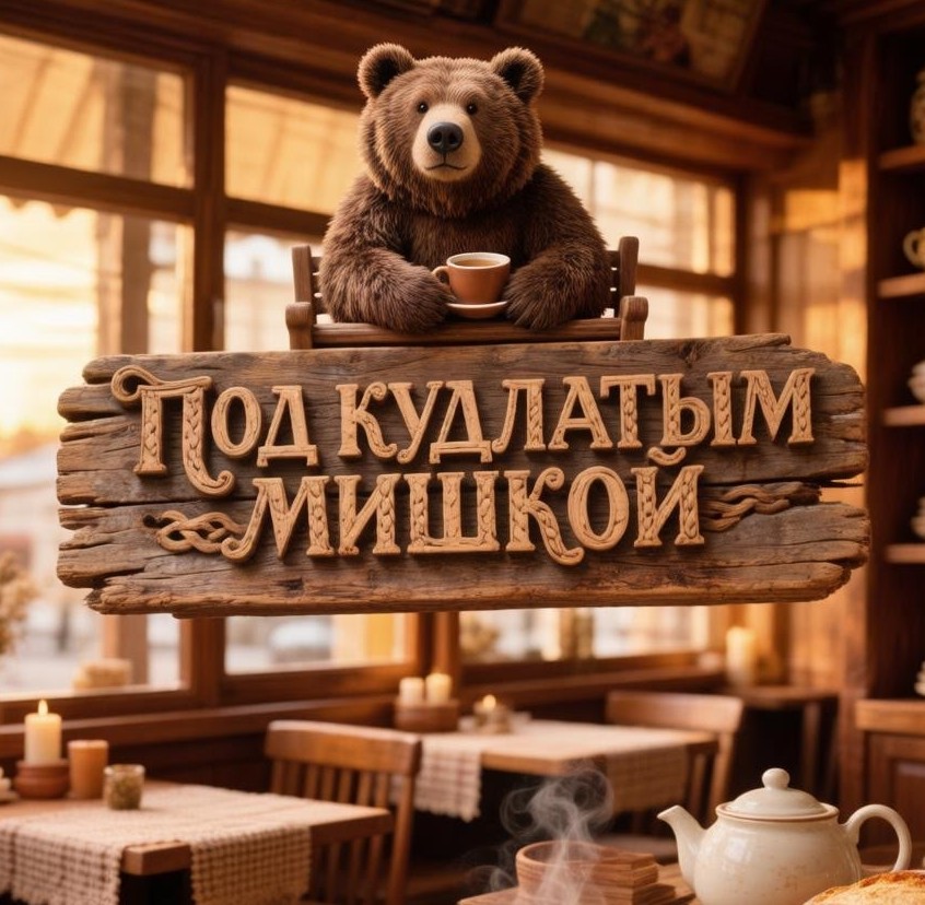 Под кудлатым мишкой - логотип