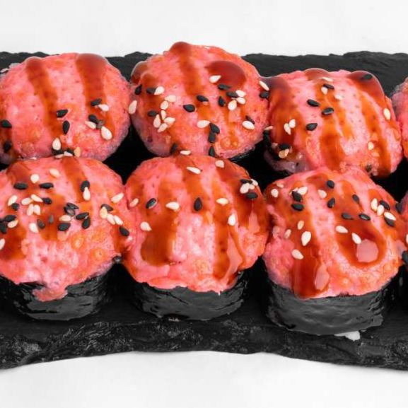 Ролл запеченный краб с курицей