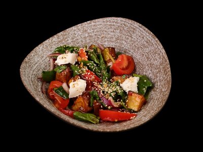 Салат Хрустящие баклажаны