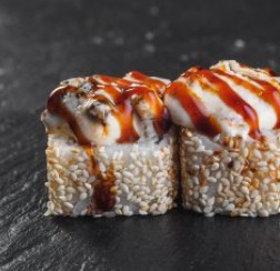 Запеченный с курицей и помидорами (8 шт.)