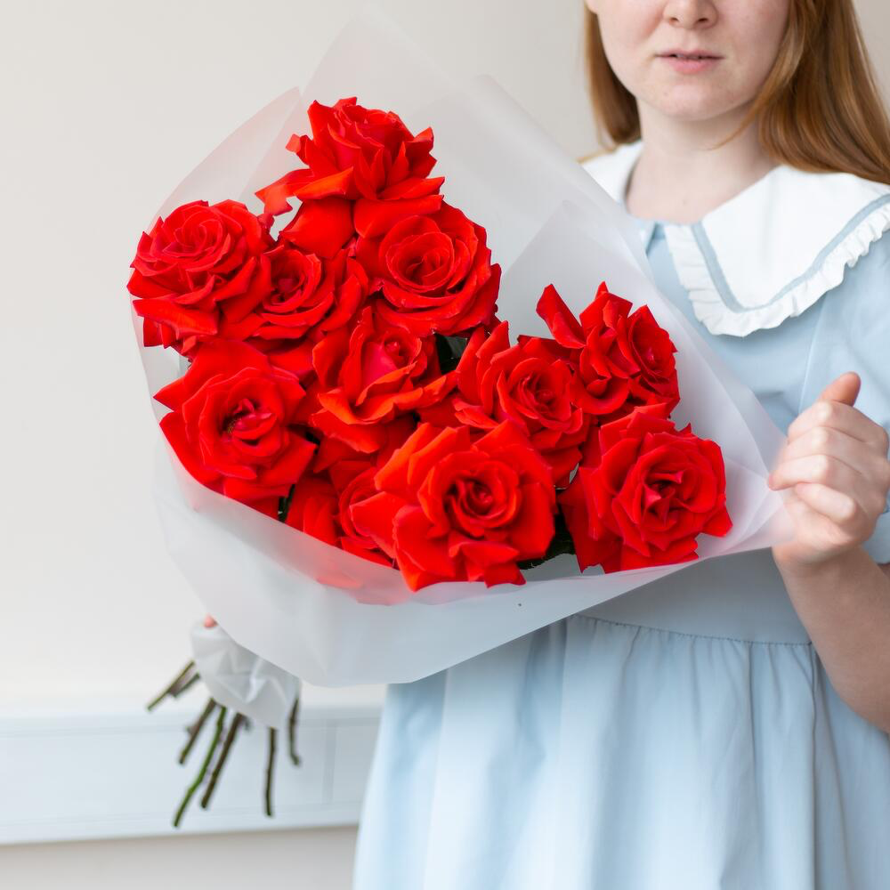 Букет из фр. роз 11шт "От всего сердца"