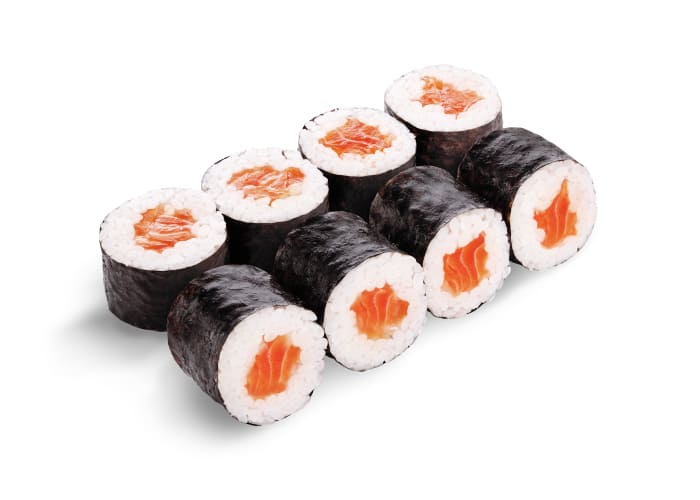 Ролик 7 с атлантическим лососем