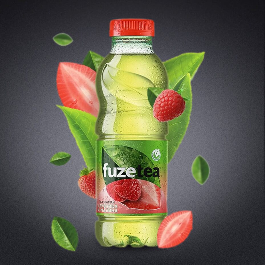 Чай Fuzetea 0,5 л клубника малина