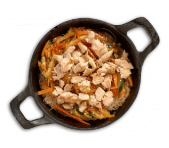 Рисовая лапша с курицей