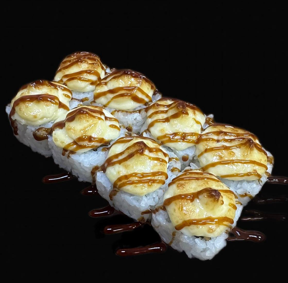 Запечённый с креветкой