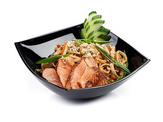 WOK c лососем