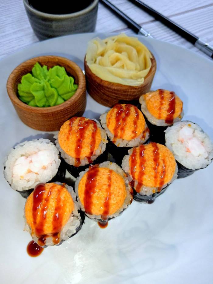 Запеченные Эби маки