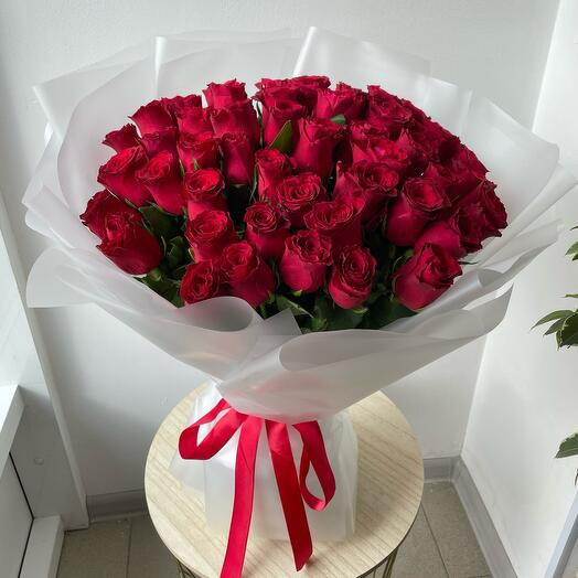 Моно-букет из 51 розы️