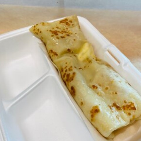 Блин с мясом и овощами