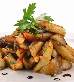 Картофель с грибами
