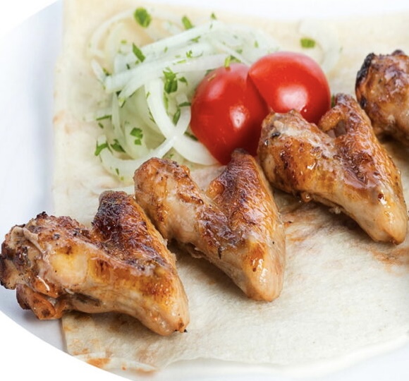 Шашлык крылышки на мангале