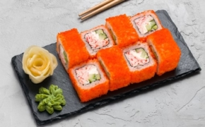РОЛЛ КАЛИФОРНИЯ В ИКРЕ ORANGE