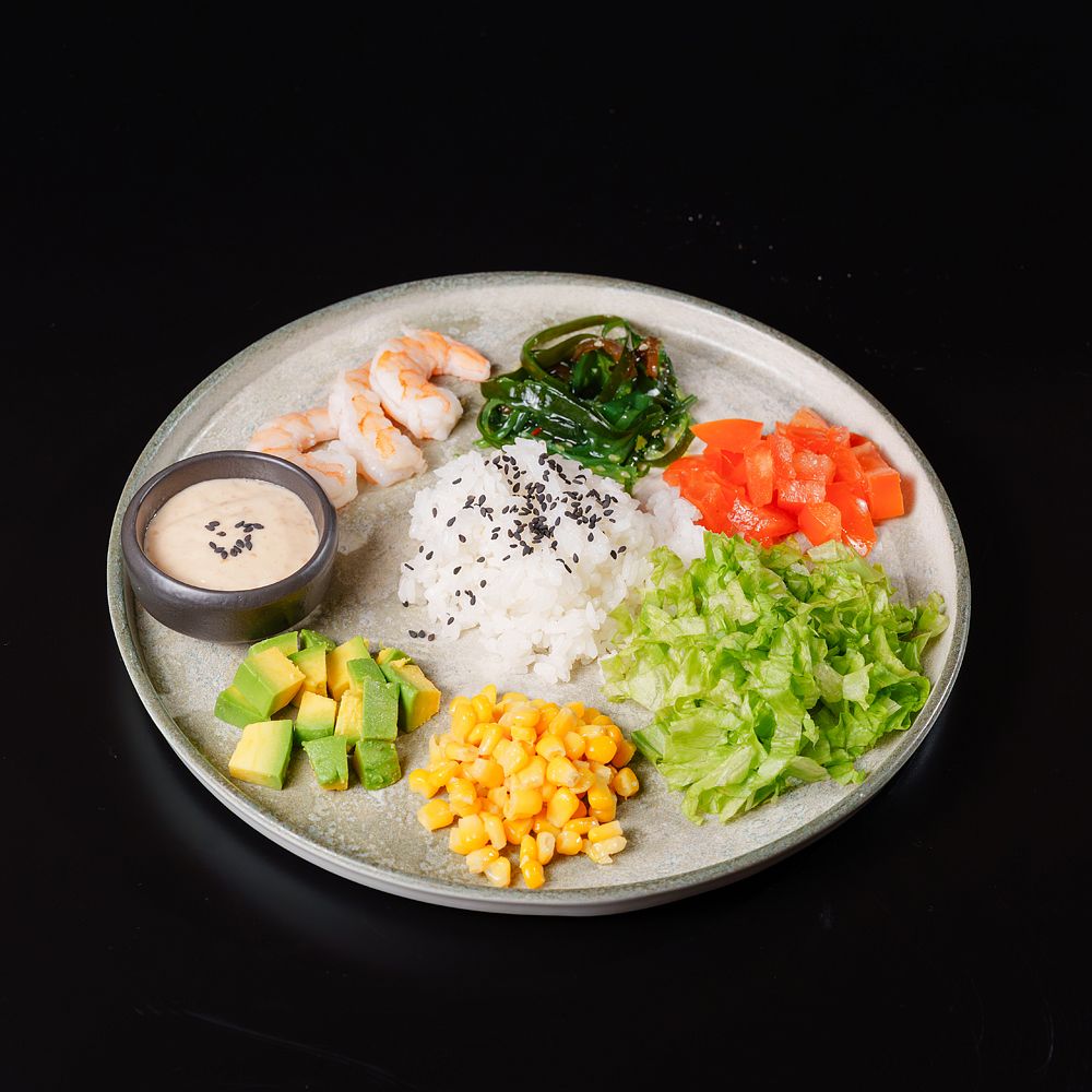 Поке с креветками