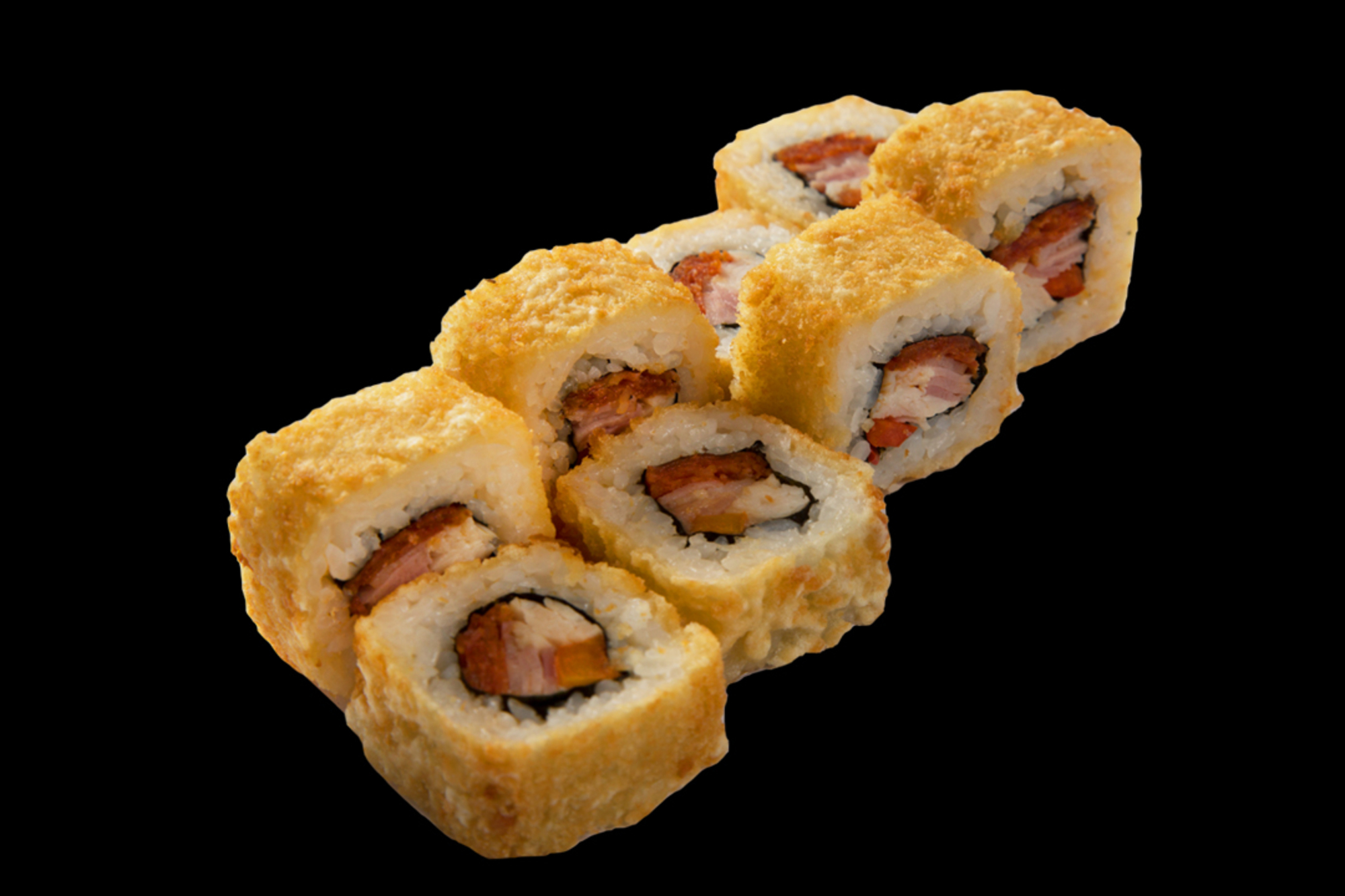 Жаренный ролл с беконом