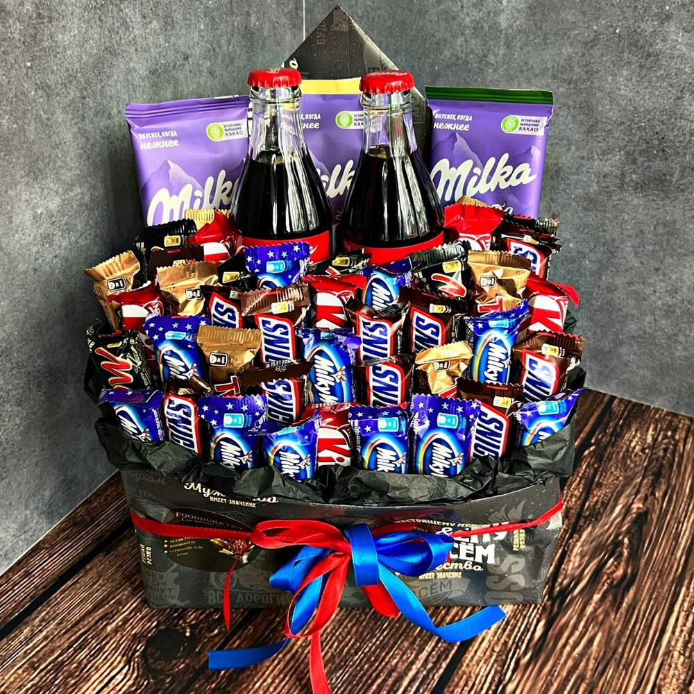 Съедобный букет из конфет