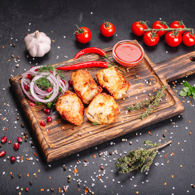 Шашлык из куриной мякоти