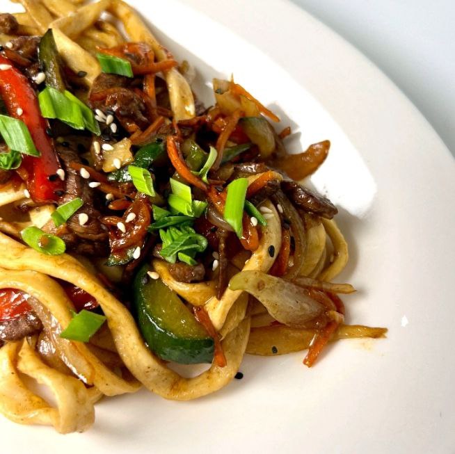 WOK с говядиной hot