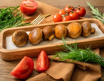 Шампиньоны на гриле